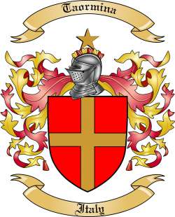 Taormina Family Crest from Italy