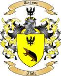 Tasson Family Crest from Italy