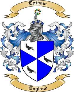 Tatham Family Crest from England
