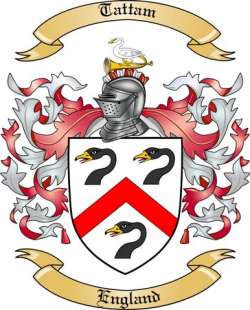 Tattam Family Crest from England2
