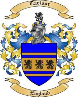 Taylour Family Crest from England