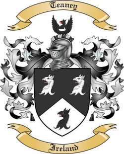 Teaney Family Crest from Ireland