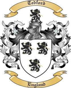 Tedford Family Crest from England