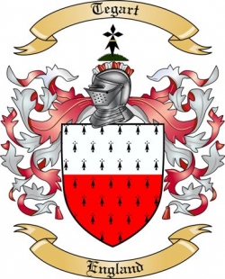 Tegart Family Crest from England