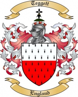 Teggett Family Crest from England