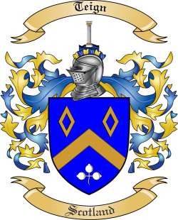 Teign Family Crest from Scotland