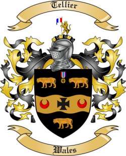 Tellier Family Crest from Wales