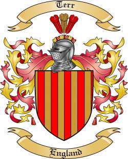 Terr Family Crest from England