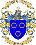 Teschendorff Family Crest from Prussia