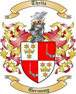 Theitz Family Crest from Germany