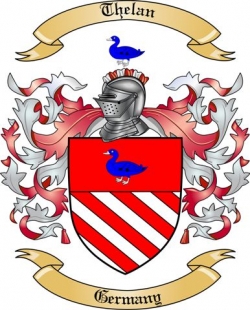 Thelan Family Crest from Germany