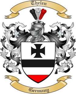 Thelen Family Crest from Germany