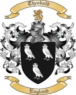Theobald Family Crest from England