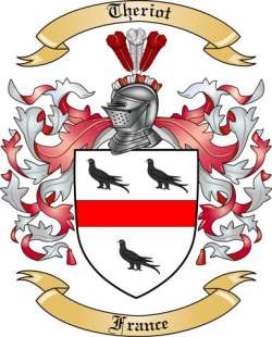 Theriot Family Crest from France