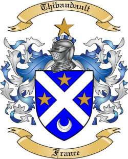 Thibaudault Family Crest from France