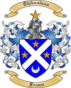 Thibaudeau Family Crest from France