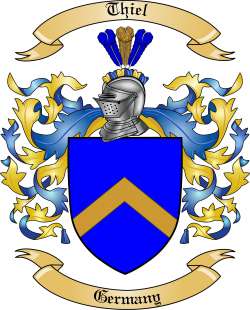 Thiel Family Crest from Germany2