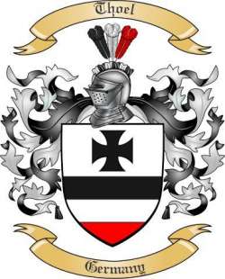 Thoel Family Crest from Germany
