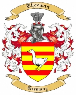 Thoeman Family Crest from Germany