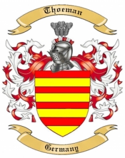 Thoeman Family Crest from Germany1