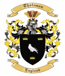 Tholeman Family Crest from England