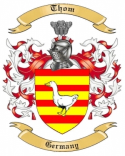Thom Family Crest from Germany