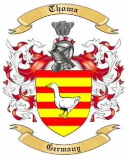 Thoma Family Crest from Germany