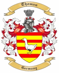 Thoman Family Crest from Germany