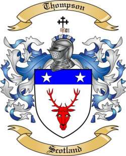 Thompson Family Crest from Scotland