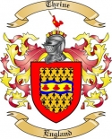 Thrine Family Crest from England