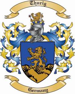 Thurig Family Crest from Germany