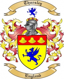 Thursley Family Crest from England