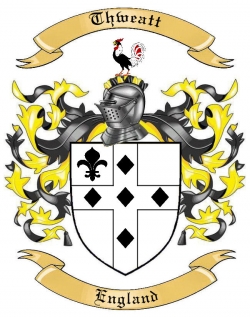 Thweatt Family Crest from England