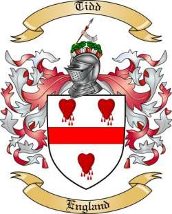 Tidd Family Crest from England
