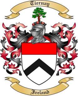 Tiernay Family Crest from Ireland