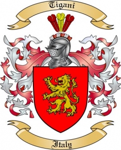Tigani Family Crest from Italy2