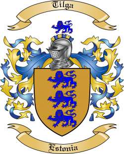 Tilga Family Crest from Estonia