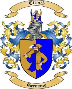 Tillack Family Crest from Germany