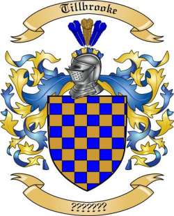Tillbrooke Family Crest from England