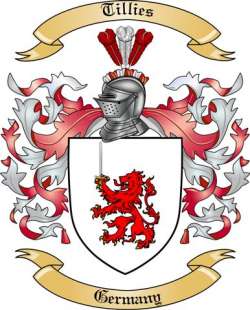 Tillies Family Crest from Germany