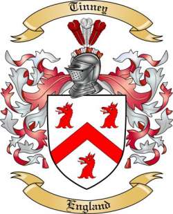 Tinney Family Crest from England