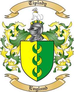 Tiplady Family Crest from England
