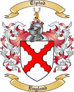Tiptod Family Crest from England