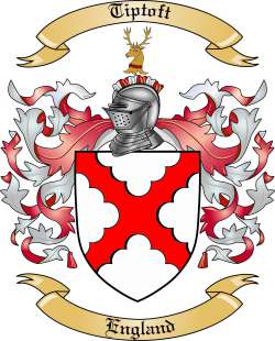Tiptoft Family Crest from England
