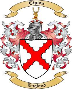 Tipton Family Crest from England