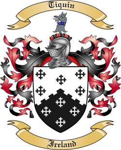 Tiquin Family Crest from Ireland