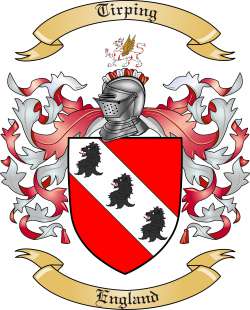 Tirping Family Crest from England