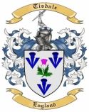 Tisdale Family Crest from England