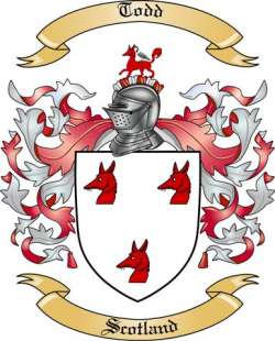 Todd Family Crest from Scotland