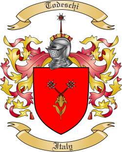 Todeschi Family Crest from Italy